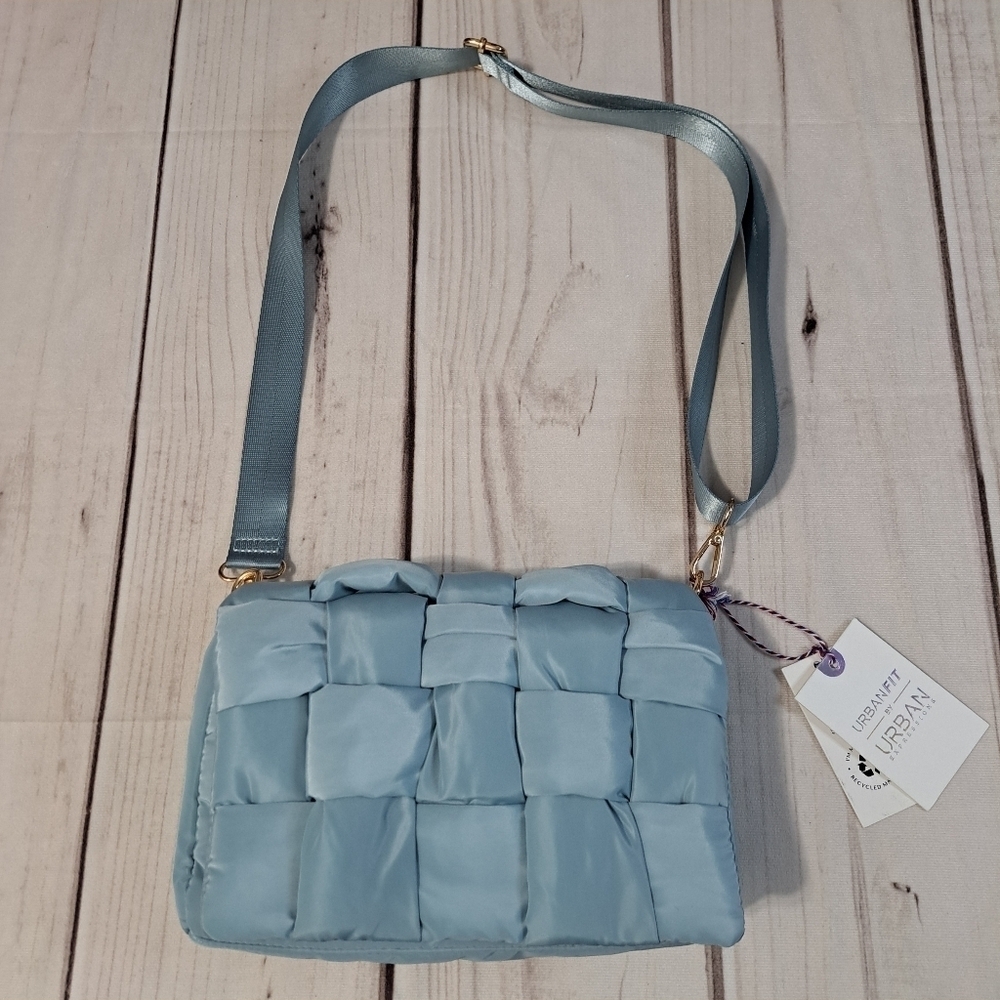2 FOR 20 SALE Urban Outfitters Rhodes Crossbody Blue Woven Bag